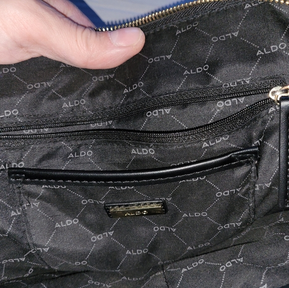 Aldo Womens Black Handbag With Shoulder Strap - Picture 13 of 15
